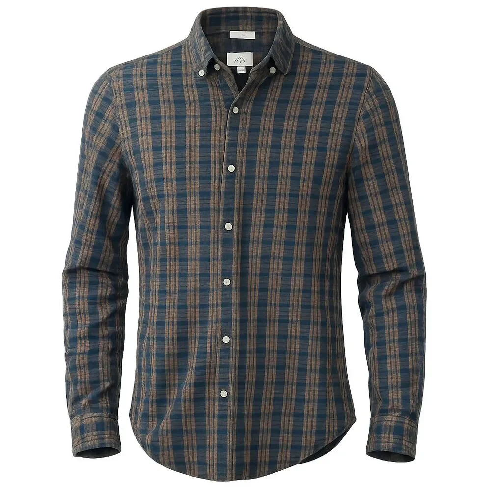 J Crew Brushed Twill Flannel Shirt Men's Plaid Tartan Size M Slim